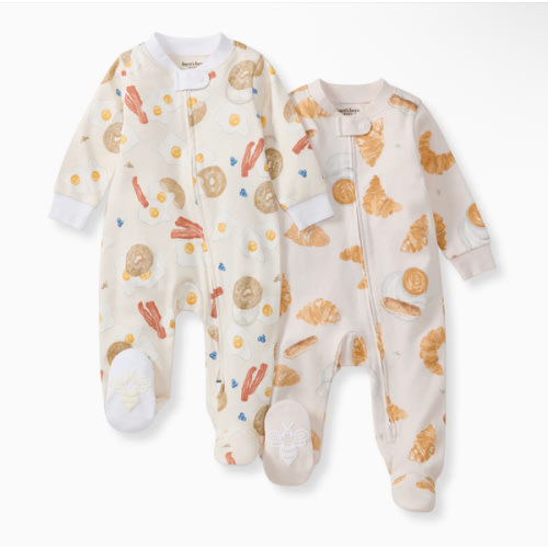 Eggs & Coffee Organic Sleep & Play 2 Pack – Burt's Bees Baby