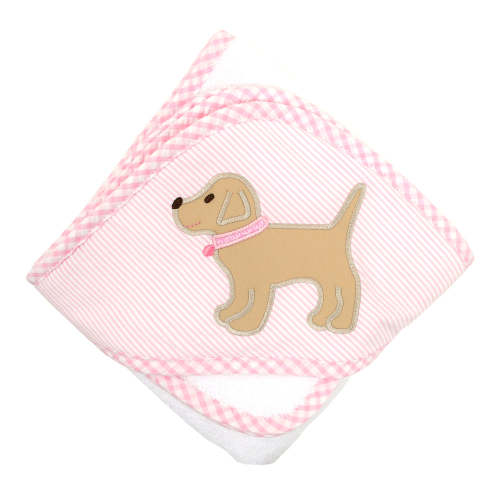 Lab Puppy Hooded Towel Set