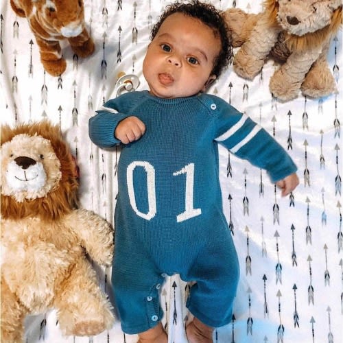 Sporty Knitted Romper