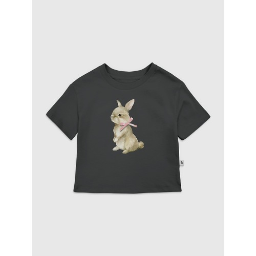 Bunny Bow Graphic T-Shirt