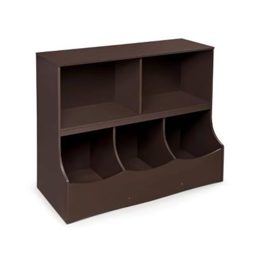 Badger Basket Multi-Bin Storage Cubby Espresso