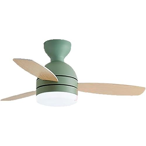 Ceiling Fan with Light for Child,36in Ceiling Fan with Remote,3 Woods blads,Timing,6 Speeds,Reversible,Modern LED Ceiling Fan for Children's Room(Ceiling, Green)