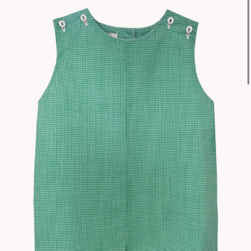 Garrett Mini Gingham Jon Jon | Posh Tots Children's Boutique