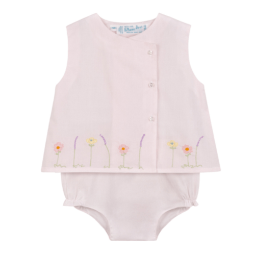 Pink Garden Diaper Set - Mini Macarons Boutique