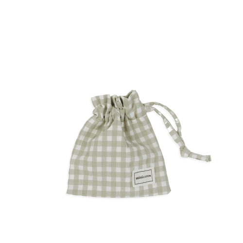 Bolsita Chupete Vichy Musgo