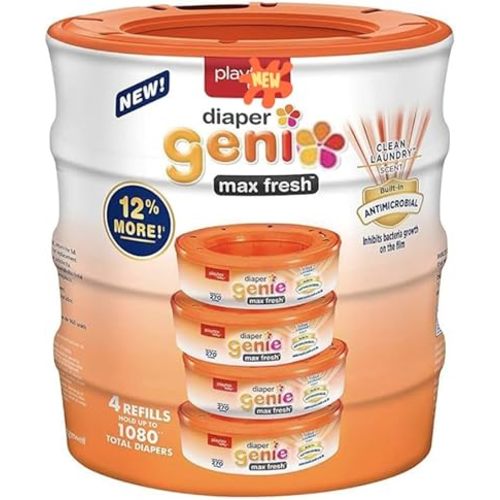 Play-tex Diaper Geniie Max Fresh Diapers, 1080 Count