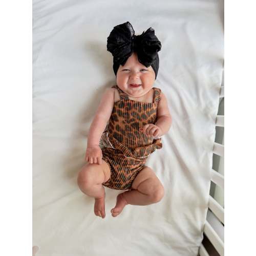 Black | Signature Ruffled Baby Headband