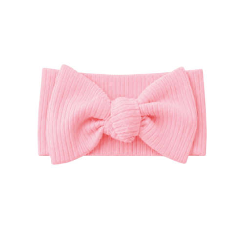 Pink / Ribbed Bow