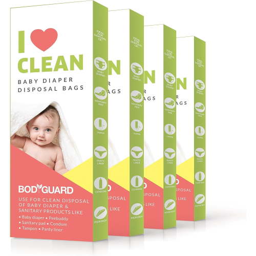 BodyGuard Baby Diapers & Sanitary Disposal Bag - 60 Bags