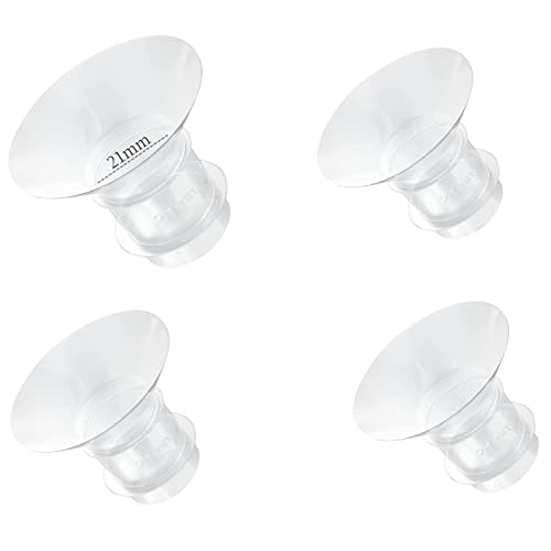 Flange Inserts 21mm for Medela,Spectra 24mm Shields/Flanges,Compatible with Momcozy S12 Pro/S9 Pro/S9/S12 Wearable Breast Pump,Reduce 24mm Nipple Tunnel Down to 21mm,4PCS