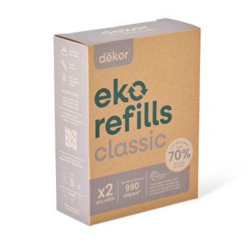Diaper Dekor Eko Classic Diaper Pail Refill - 2pk