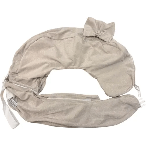 My Brest Friend Twin Nursing Pillow Cover – New and Improved with Integrated Waterproof Liner, Slipcovers for Baby - Adjustable Fit, Easy Care, Durable - Twin Nursing Pillow Not Included, Soft Sand