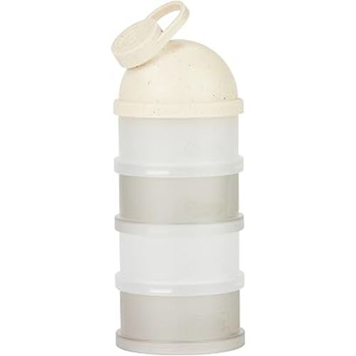 Babymoov Babydose Formula Dispenser On-The-Go, BPA-Free Baby Formula and Snack Container, Travel Essential, 4 Airtight Compartments, XL Capacity, Ergonomic, Dishwasher-Safe, Made in France, Beige