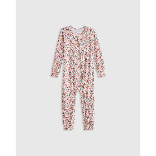 Bamboo One Piece Pajama - Toddler in Ditsy Floral