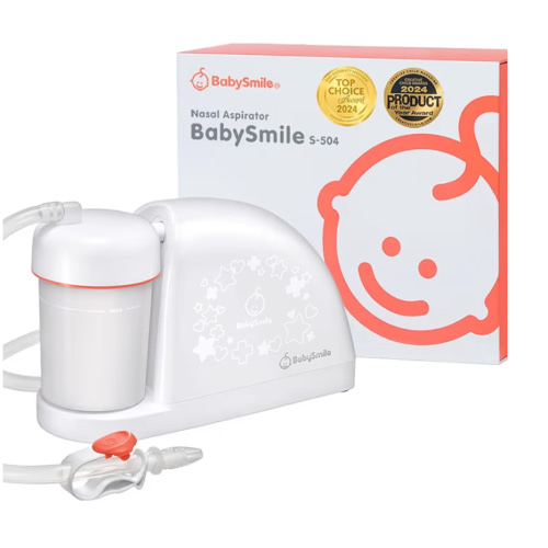 Baby Nasal Aspirator for S-504 Models | BPA-Free Electric Nose Cleaner for Mucus, Snot & Boogers | Simple Controls & Easy-to-Clean Parts | Infant & Toddler Nose Care