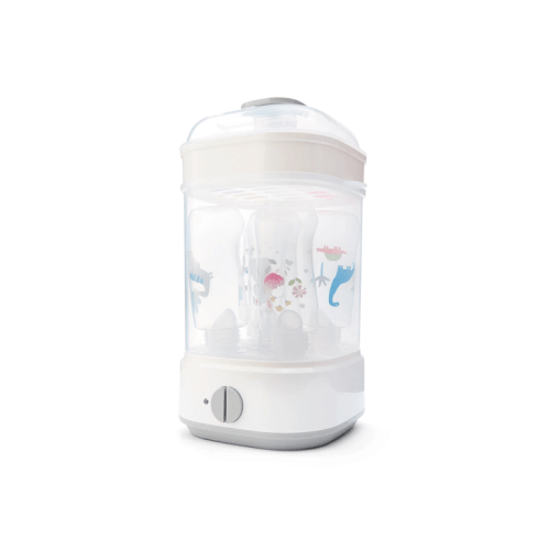 Electric Steam Bottle Steriliser - White and Grey