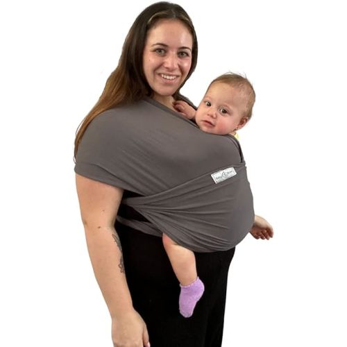 Bamboo Baby Carrier Wrap for Newborns and Toddlers up to 35 lbs - One Size Fits All Hands-Free Soft Baby Wrap - Breathable and Lightweight Baby Carrier Sling