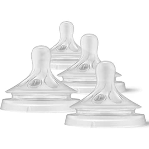 Philips AVENT Natural Response Baby Bottle Nipples Flow 1, 4pk, SCY961/04