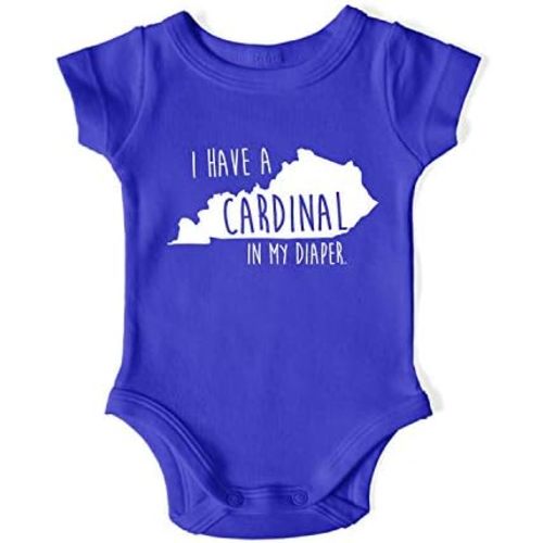 In My Diaper I Have A CardInal - Kentucky Rival Sports Fans Baby One Piece