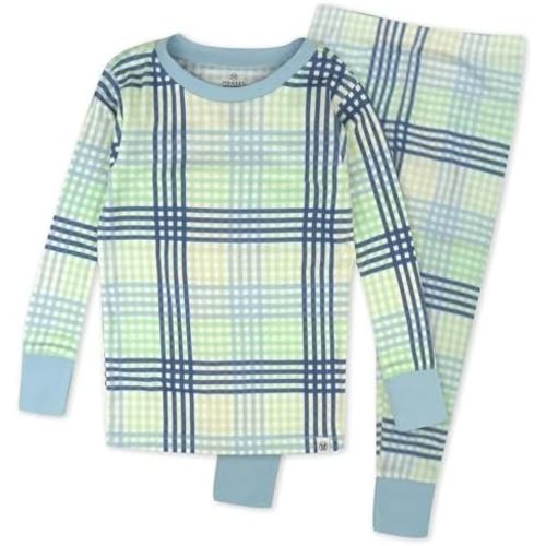 HonestBaby 2-Piece Pajamas Sleepwear Pjs 100% Organic Cotton for Baby, Toddler, Kids, Boy
