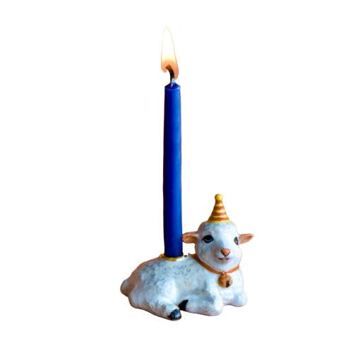 Goat Cake Topper | Porcelain Zodiac Candle Holder – Bonjour Fête