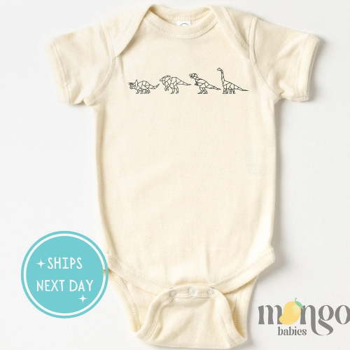 Dinosaur Baby Onesies Origami Simple Baby Dinosaur Boys Clothes Cute Baby Gif For Baby Shower Dinosaurs Kids Clothes 1219 Cute Baby Onesie, BABY BODYSUIT LAT 4424