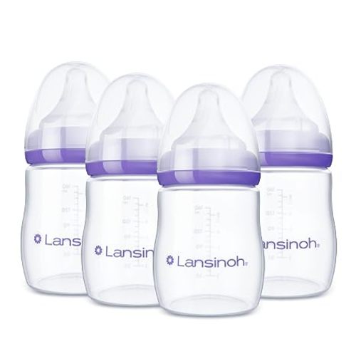 Lansinoh Anti-Colic Baby Bottles, 5 Ounces, 4 Count