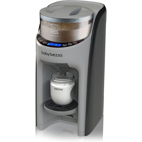 Baby Brezza New and Improved Formula Pro Advanced Formula Dispenser Machine - Automatically Mix a Warm Formula Bottle Instantly - Easily Make Bottle with Automatic Powder Blending, Silver Grey