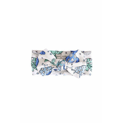 Sea Turtle Splash Knit Large Bow Headwrap
