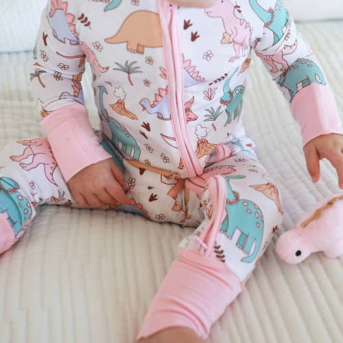 Dolly's Dinos Convertible Zip Romper