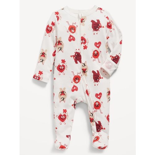 Unisex Sleep &amp; Play 2-Way-Zip Footed One-Piece for Baby
