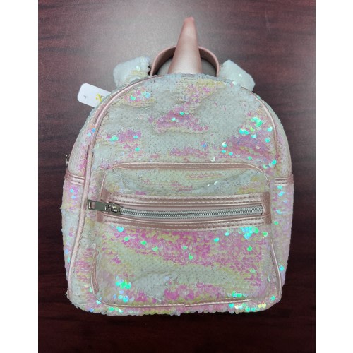 NEW Girls Belle & Bumble Unicorn Sequin Backpack School Bag - Ages 3+