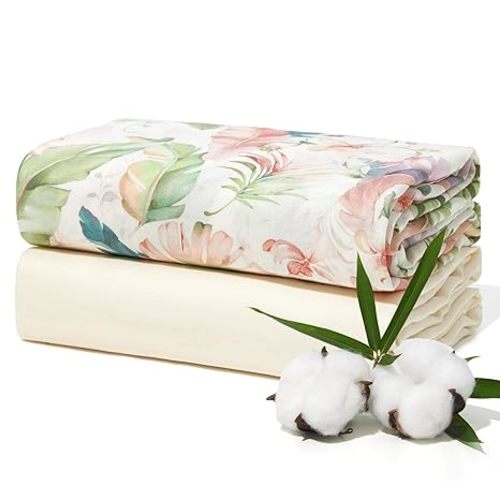 Momcozy Muslin Swaddle Blankets, Ultra Soft Neutral Registry Essentials, Plant Kingdom, Breathable Large 47'' x 47'' Newborn Boys Girls Receiving Blanket