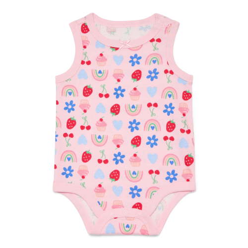 Wonder Nation Baby Girls Tank Bodysuit, Sizes 0-24 Months