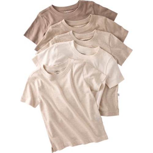 Taylor Assorted 5-Pack Organic Cotton T-Shirts, 12M