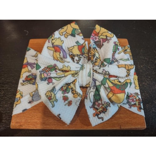 Winnie the Pooh messy bow headwrap
