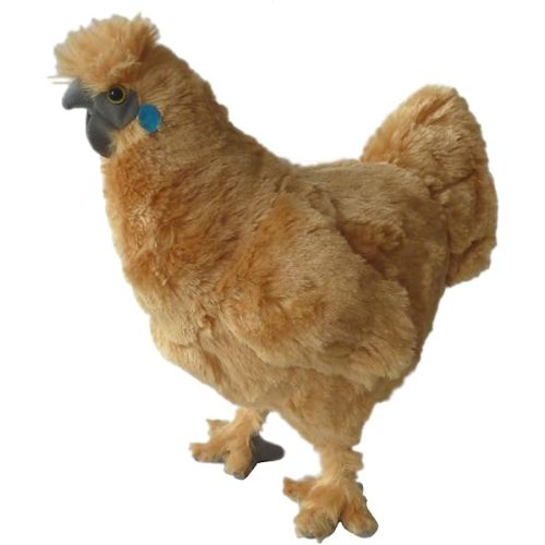 Adore 12" Standing Fluffy The Silkie Chicken Stuffed Animal Plush Toy