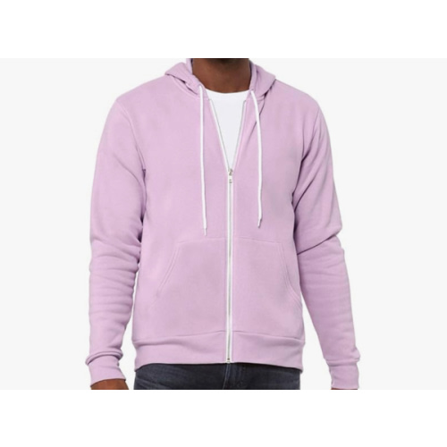 Bella & Canvas Men's 3739 Unisex Poly-Cotton Fleece Full-Zip Hoodie