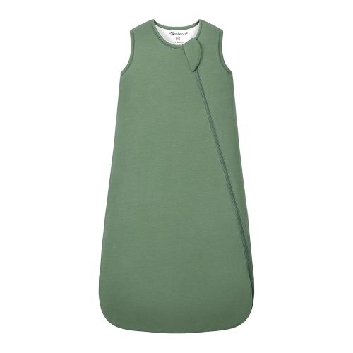 Mosebears Unisex Rayon Made from Bamboo Sleep Sack with 2-Way Zipper,2.5 Tog Baby Winter Sleep Sack (Dark Green,0-6 Months)