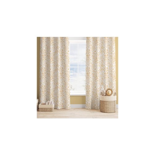Pretty Wildflowers Coral Peach Nursery Girl Room Blackout Curtains | Zazzle