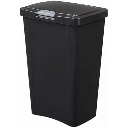 STERILITE 10459004 Touch Can, Black, 13 Gallon
