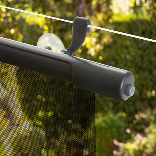 SafeFit® SafeTemp™ Xtra-Wide Universal Roller Infant Car Sunshade, Black, Unisex