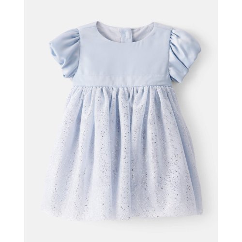 Baby Girl Short-Sleeve Tulle Occasion Dress - Blue - OshKosh B'gosh | Carter's