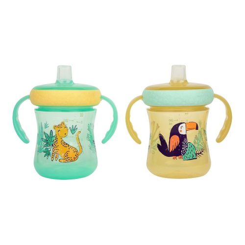 The First Years 2-Pack Jungle Animal Soft Sprout Trainer Cups