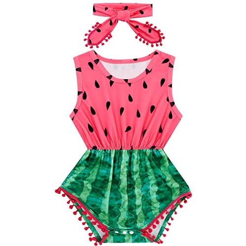 Ahegao 0-24 Months Baby Floral Romper Toddlers Outfits Infant Playsuits + Headband Jumpsuit