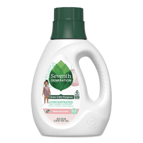 Seventh Generation Concentrated Baby Liquid Laundry Detergent Fresh Scent, 40 oz
