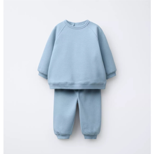 BASIC SWEATSHIRT AND JOGGER PANTS SET - Light blue | ZARA United States