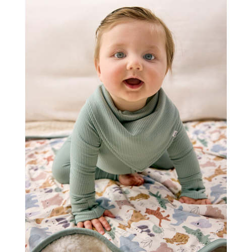 Willow Ribbed Bandana Bib – Little Sleepies
