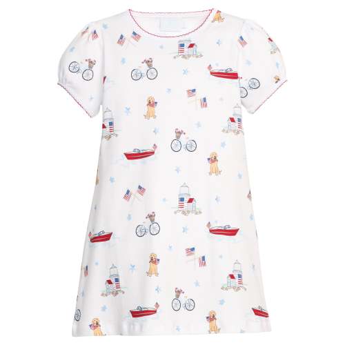 Printed T-Shirt Dress - Coastal Summer