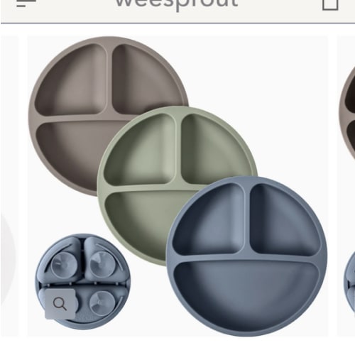 Silicone Suction Plates – Set of 3 (Lid Option Available)